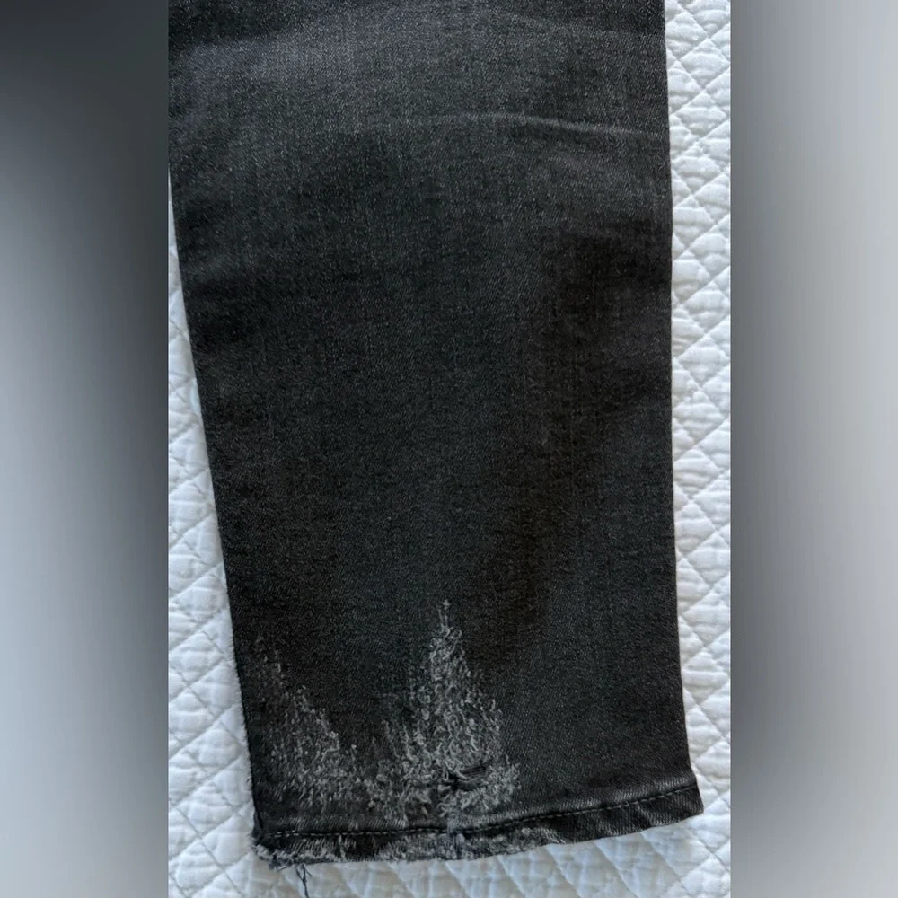 Moussy Vintage Black Skinny Jeans Distressed Stretch SZ 30